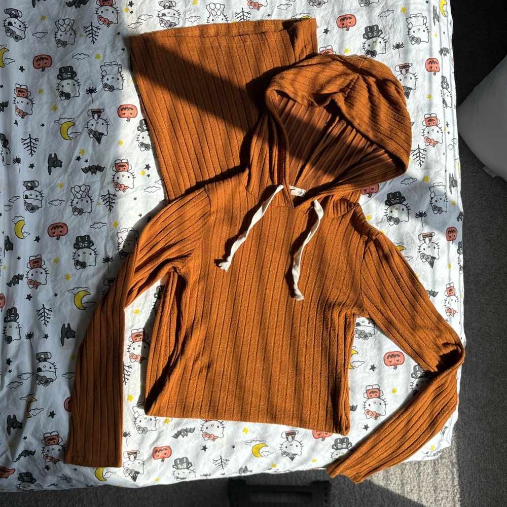 Mustard Yellow Ribbed Sweater Bodycon Dress Sz S